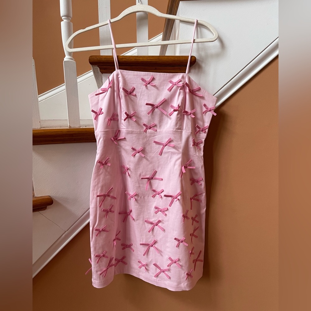 Anthropologie exclusive NWT exclusive Sz 4 or Sz 8 adorable 3D bow lined dress - Picture 2 of 16
